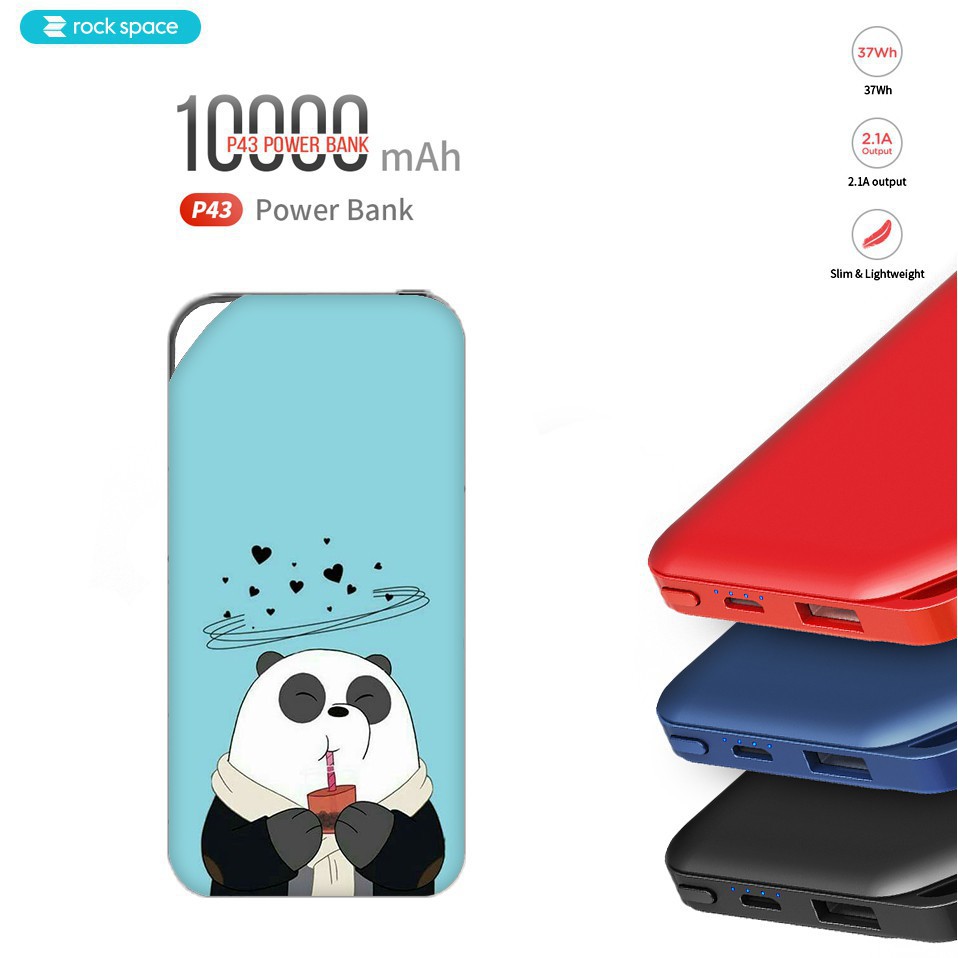 Sạc dự phòng 10.000mAh P43 ROCK S