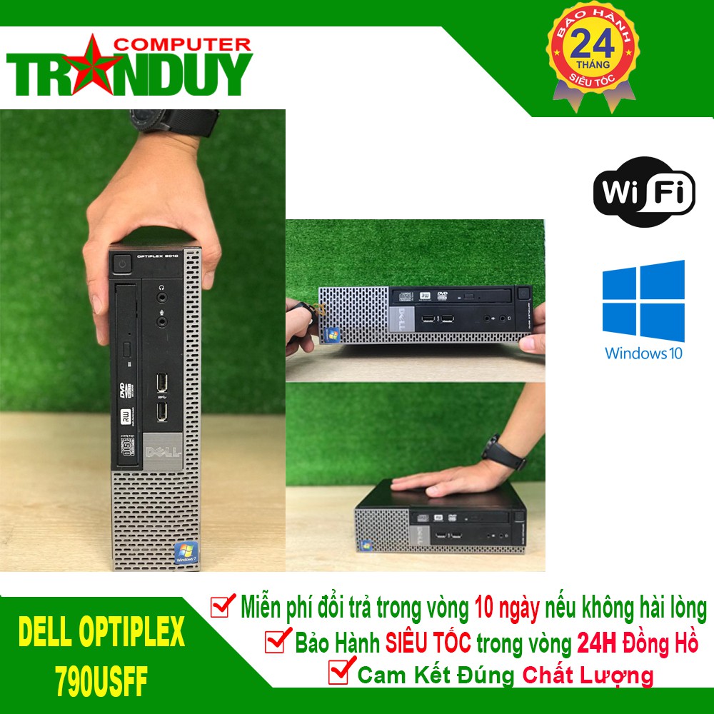 Thùng Máy CPU Dell  Ultral Slim Factor Form ( USFF ) Đa Cấu Hình nhiều lựa chọn/ Hàng LikewNew FullBox/Tích Hợp Wifi