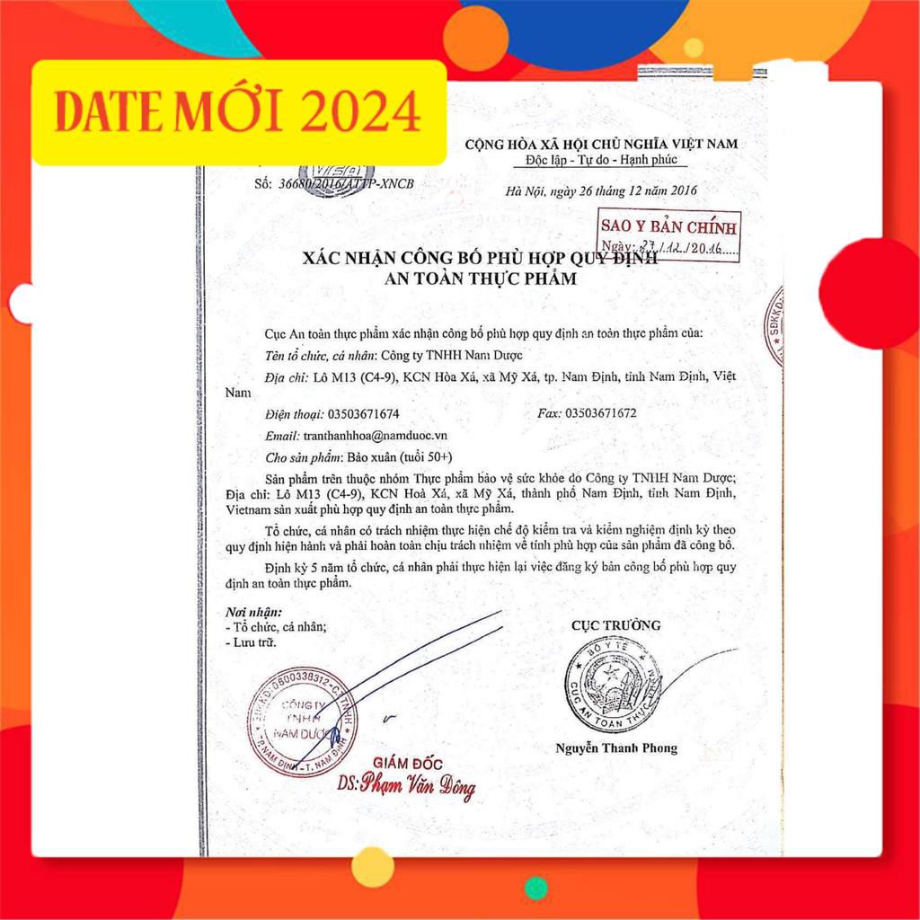 Bảo xuân tím⚡Dành cho phụ nữ trên 50 tiền mãn kinh, mãn kinh - Date mới nhất - CHÍNH HÃNG