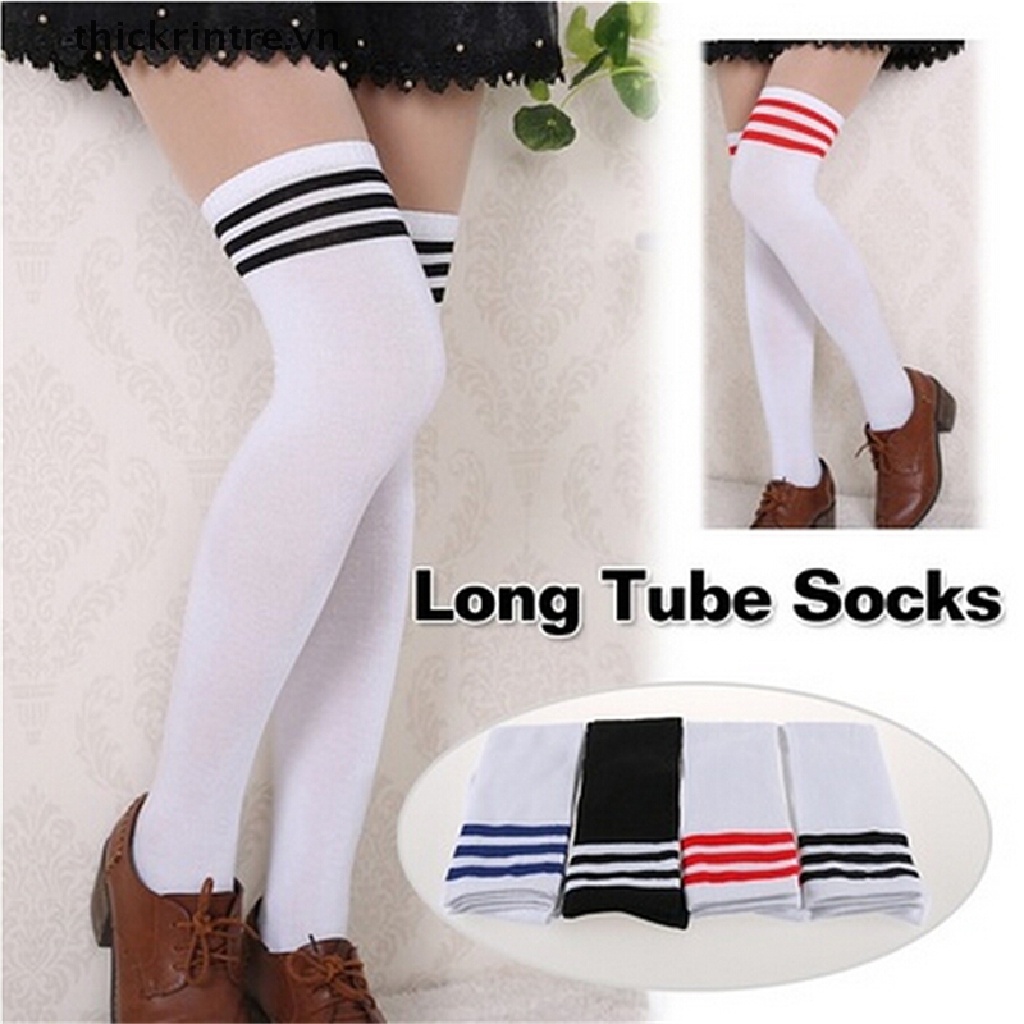 Vớ Cotton Cao Qua Gối Thời Trang Quyến Rũ Cho Nữ