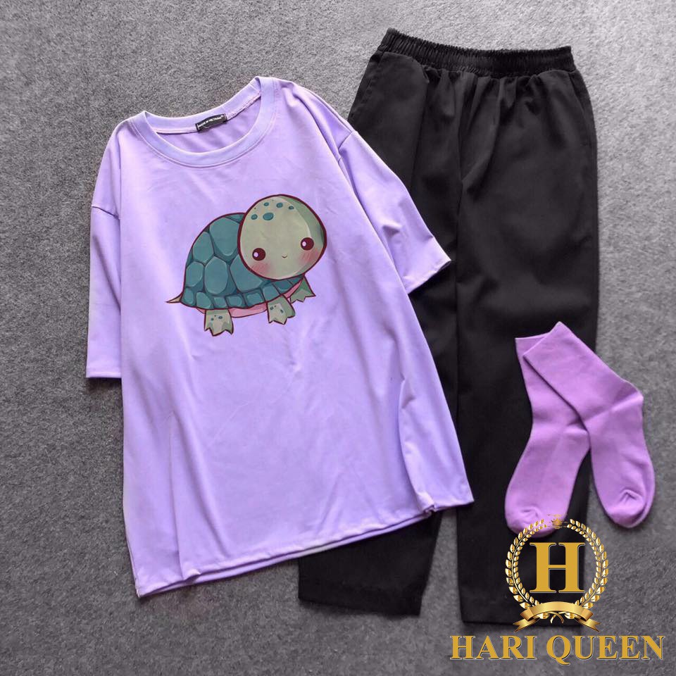 Sét áo rùa + quần kaki suông HARI0420