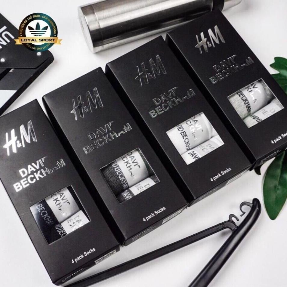 [Hàng Siêu Đẹp] Hộp 4 Đôi Tất HM Chất Liệu Cao Cấp Chông Hôi Chân Kháng Khuẩn