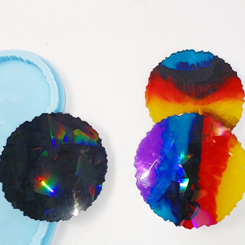 Khuôn Silicone Làm Đế Lót Ly Bằng Epoxy Resin DIY