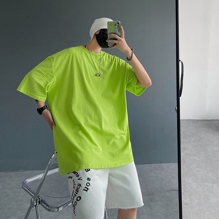 Áo thun Unisex HM1986 Basic Tee phông trơn nam nữ tay lỡ oversize form rộng 12 màu