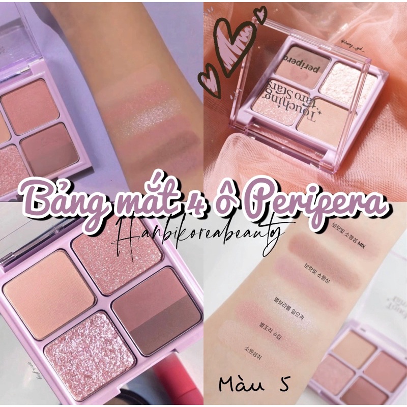 BẢNG MẮT 4 Ô PERIPERA XINH XỈU⚡️✨