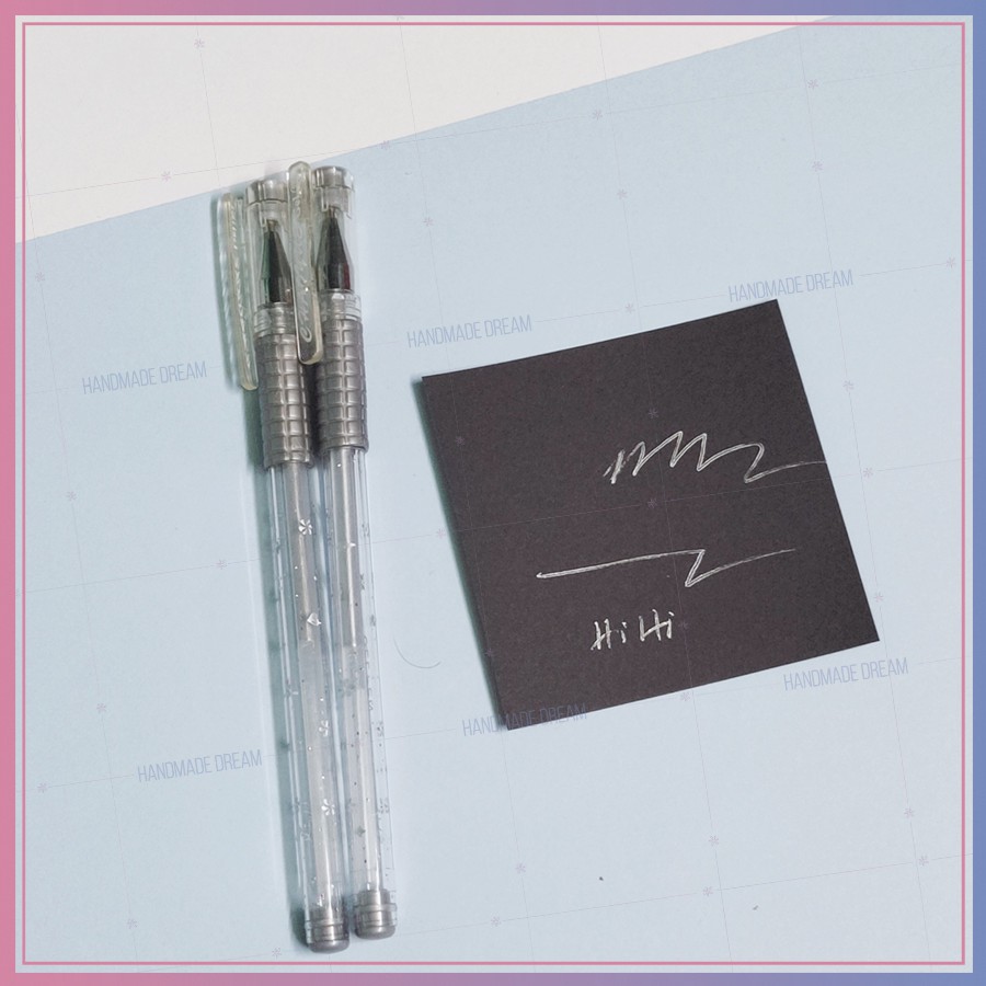 Bút Kim Tuyến Màu Hồng, Bạc - Color Gel