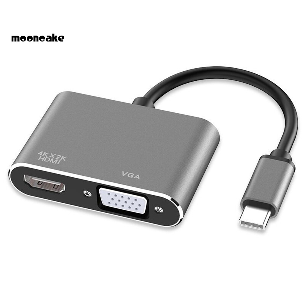 Dây Cáp Chuyển Đổi Usb 3.1 Type-c Sang 4kx2k Hdmi Vga Cho Macbook