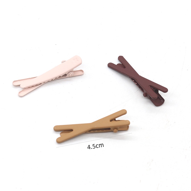 Set 3 Kẹp Tóc Hình Vương Miện Màu Trà Sữa Phong Cách Mới Đơn Giản Thời Trang Cho Nữ