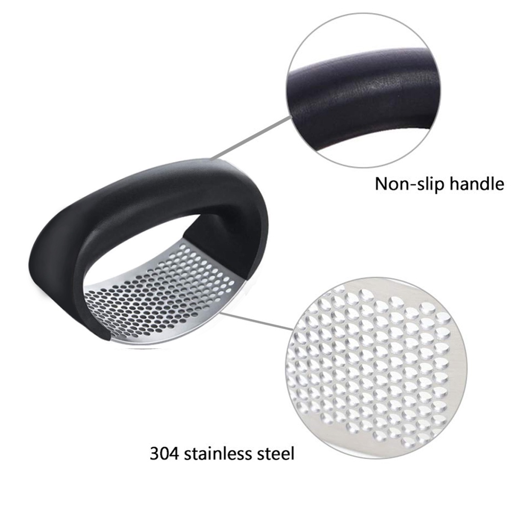Garlic Presser Manual Garlic Mincer Stainless Steel Chopper Press Tool Home Kitchen Gadge