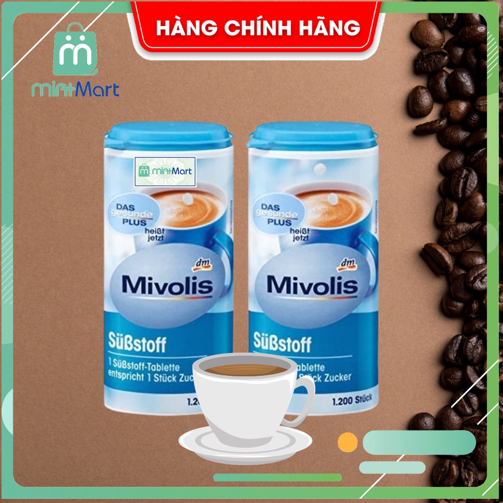 [Chính hãng] [Date 2024] Đường ăn kiêng MIVOLIS 1200 viên nội địa Đức, dành cho người giả cân và người tiểu đường