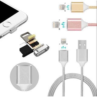 Cáp Sạc Nam Châm Dạng Dây Bện Cho Iphone Android