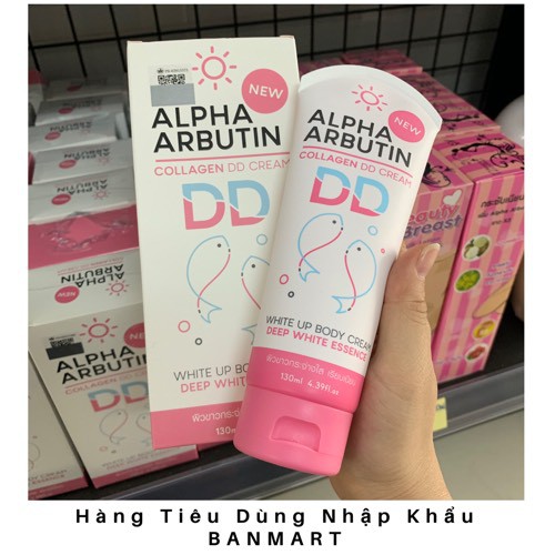 Kem Nền DD Cream Alpha Arbutin Make-up, Dưỡng Trắng và Chống Nắng SPF 50 PA+++