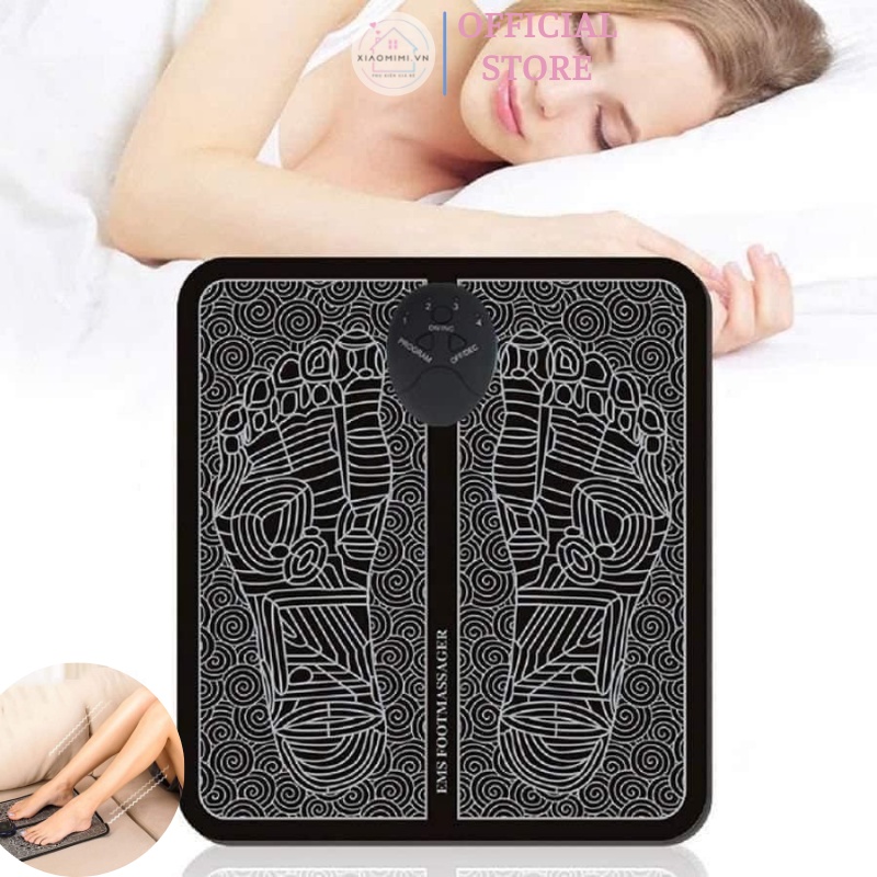 Đệm massage bàn chân pul.se E.M.S 6 chế độ matxa giảm đau nhức mệt mỏi có thể sạc MIIBOOSHI D5.033