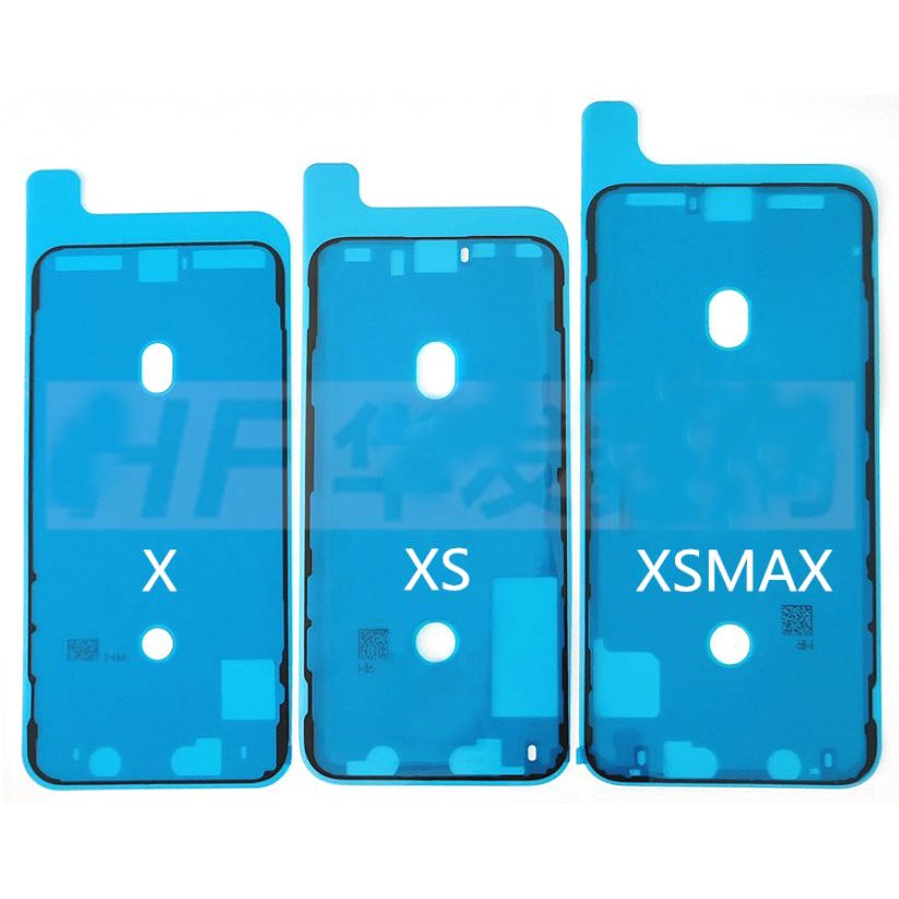 Bộ 2 Miếng Dán Chống Thấm Nước Cho Khung Màn Hình LCD 14 Plus pro max 13 12 mini 11 pro max XS XR X 8 6s 7 Plus