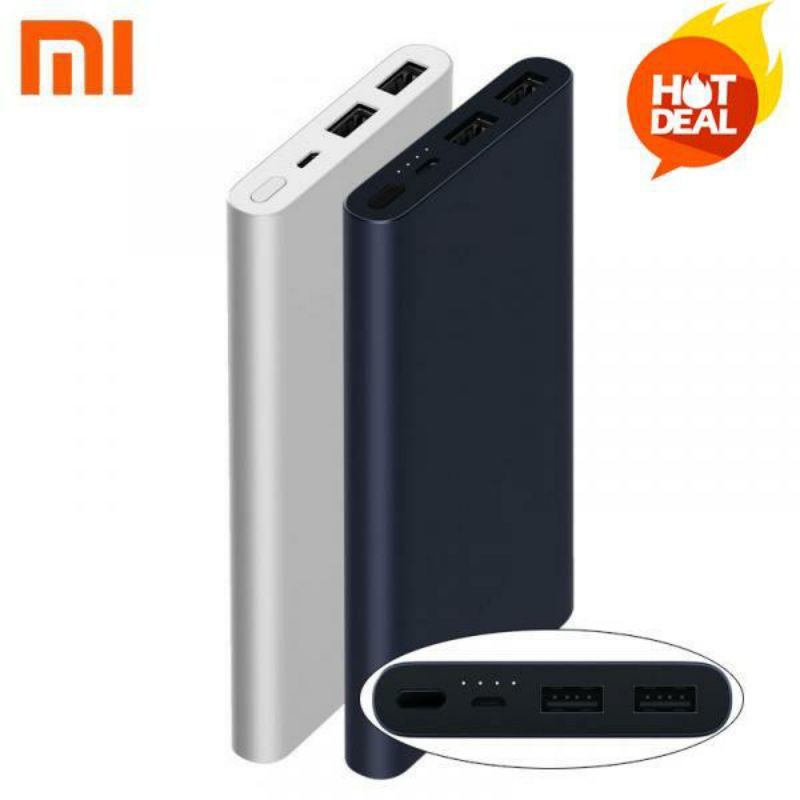 Sạc dự phòng Xiaomi Gen 2 10000 mAh - 2 cổng
