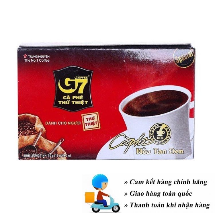 [Combo 3 hộp] Cà Phê G7 Đen Không Đường hộp 15 gói - Cafe Hoà Tan Trung Nguyên | BigBuy360 - bigbuy360.vn