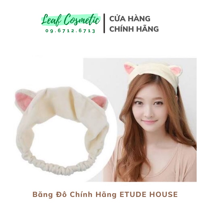 [ Chính Hãng ] Băng đô tai mèo Etude House nhung mềm mượt, mịn