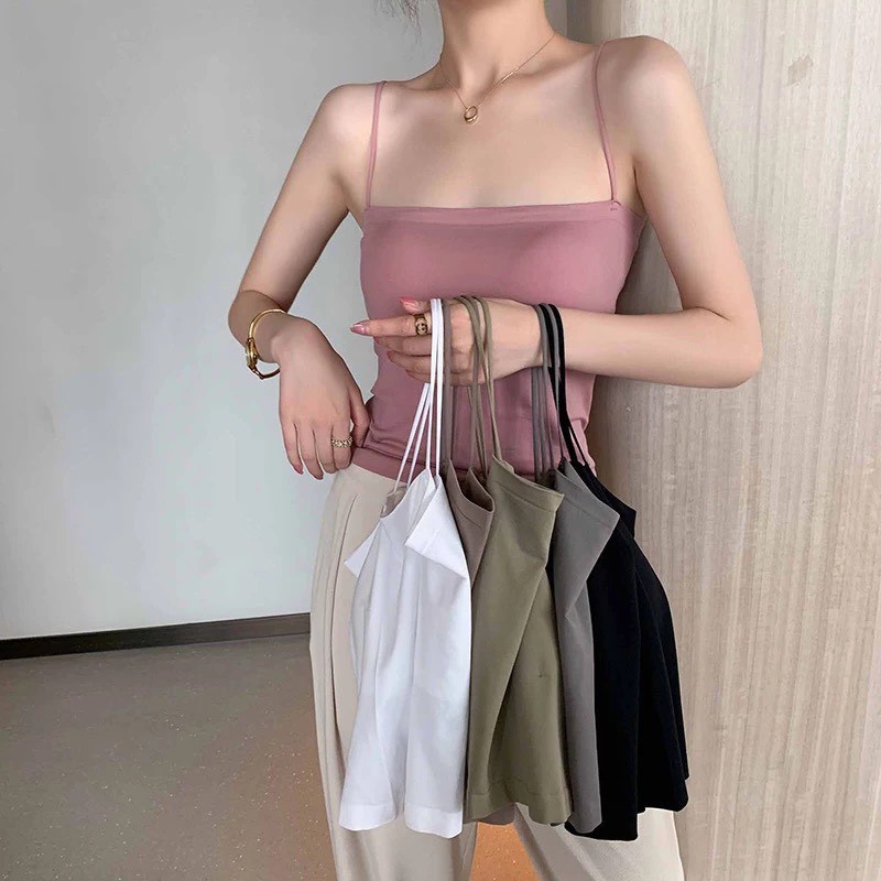Áo Bra Nữ 2 Dây Mảnh Đệm Ngực Dáng Lửng Thon Gọn Hot Hit 2257