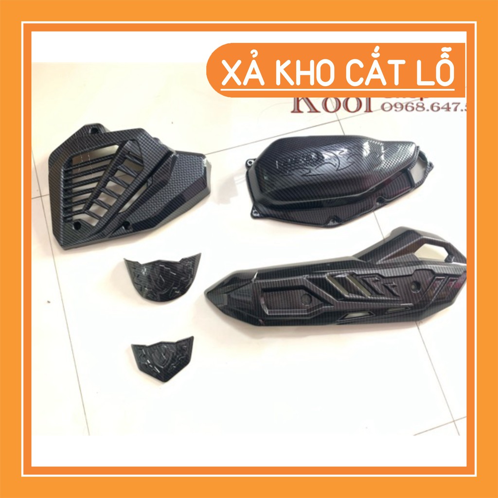 Hàng Đẹp ( Giá Combo ) Bộ Ốp Cảbon AB 2020 Bô + Bầu + Quạt + Đuôi Mỏ Hàng Đẹp Chất