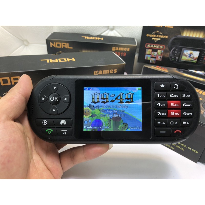 ĐIỆN THOẠI 2 SIM GAMEPHONE 2IN1 CÓ 68 TRÒ CHƠI FULLBOX