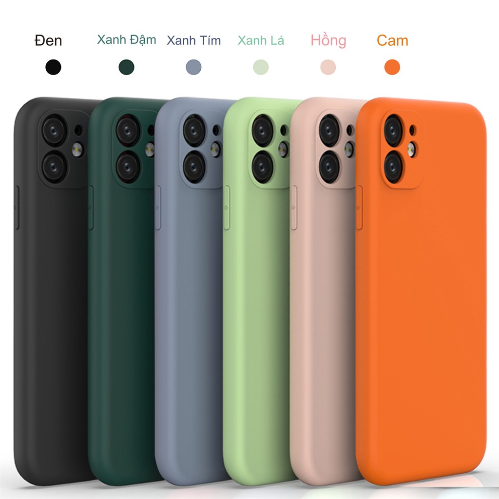 [ IPHONE X/XR/XsMax ] Ốp Lưng Silicon Màu Bảo Vệ CAMERA - N098