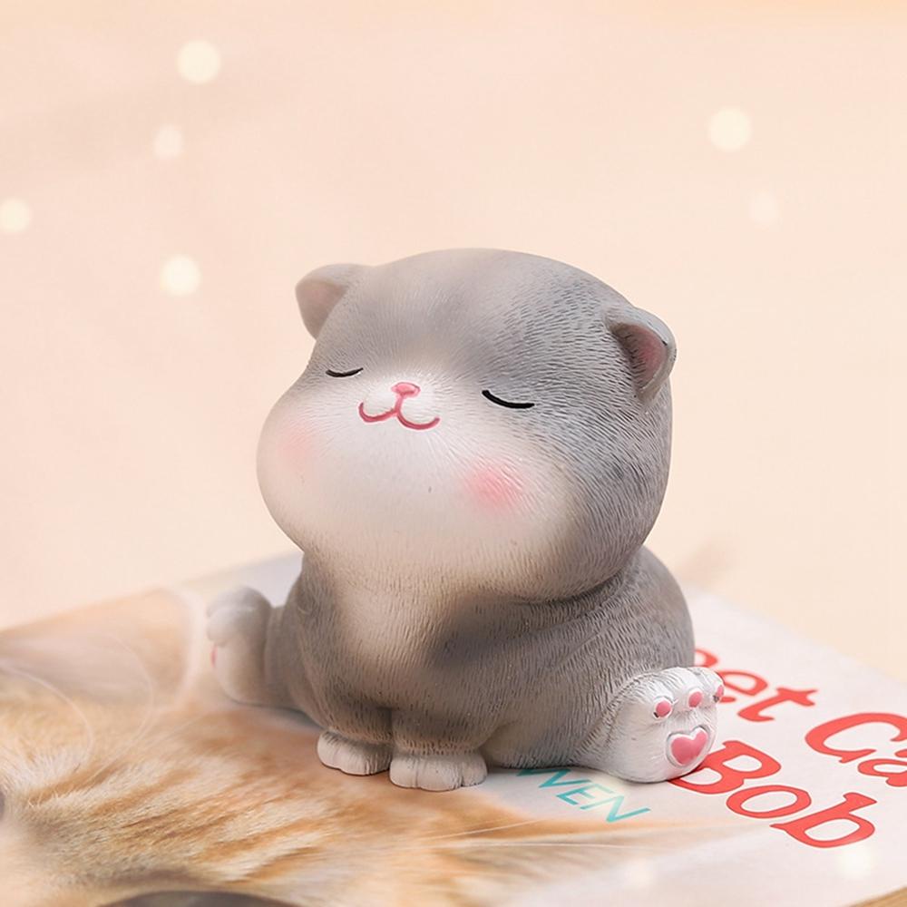 YIYU Mô Hình Chú Mèo Mini Đáng Yêu Trang Trí Nhà Cửa