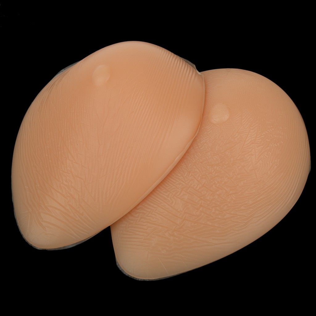 Silicone Breast Forms Enhancer Fake Boobs Mastectomy Transvestite 12x9x3cm