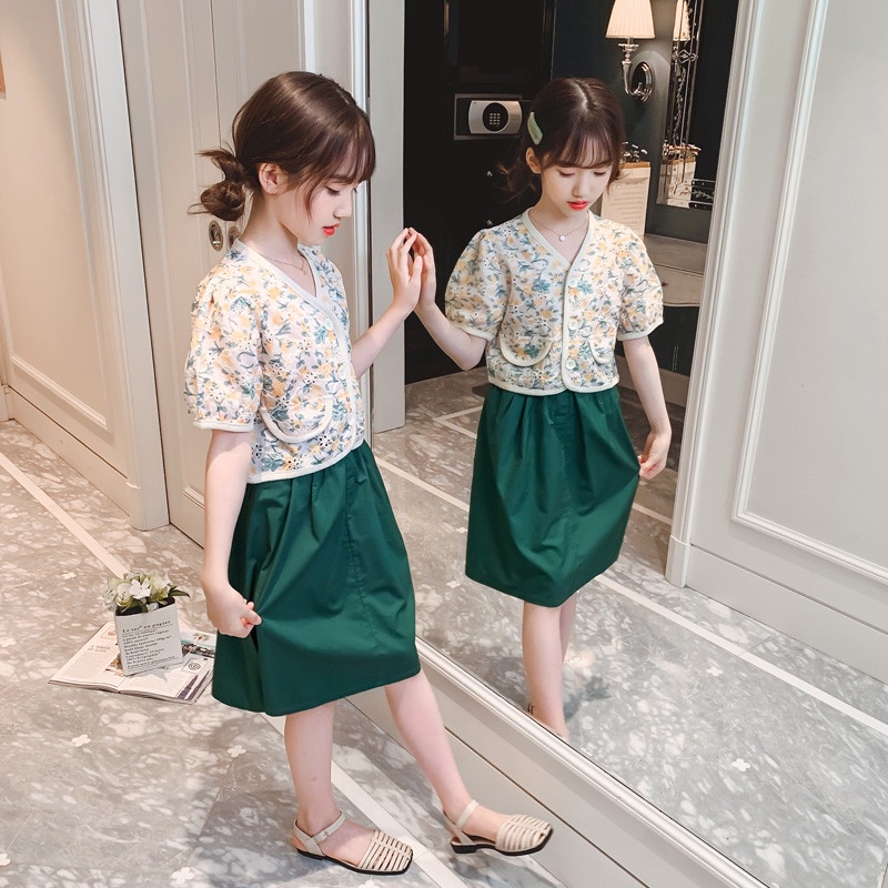 Bộ áo váy Hàn Quốc bé gái dễ thương