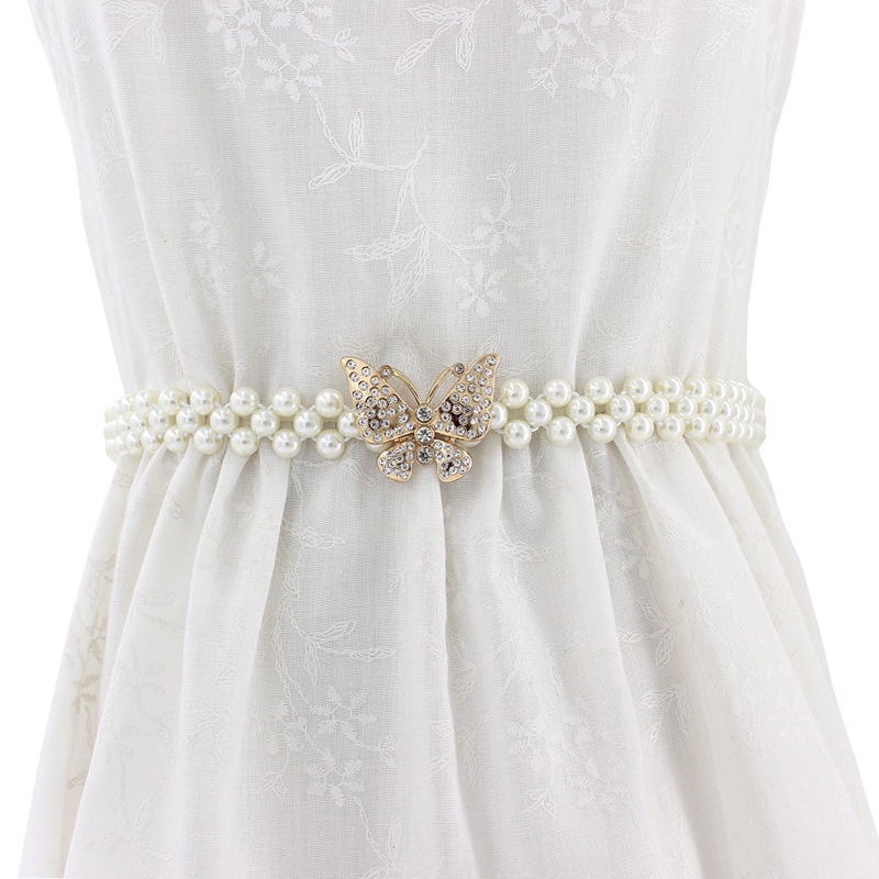 1 thắt lưng co giãn đính đá thời trang