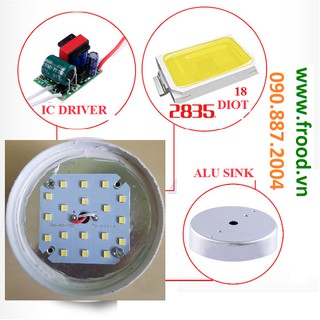 Bóng đèn LED đủ 13w hoặc 18w