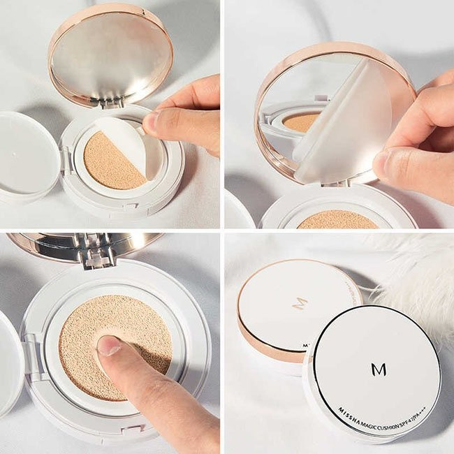 Phấn nước Missha M Magic Cushion SPF 50+ PA+++,cushion missha che khuyết điểm vượt trội,kiềm dầu tốt,độ chống nắng cao