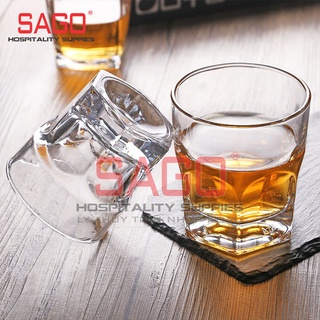 Ly Thủy Tinh Deli Trà Đá Centra Rocks 300ml , Cốc Thủy Tinh Cao Cấp