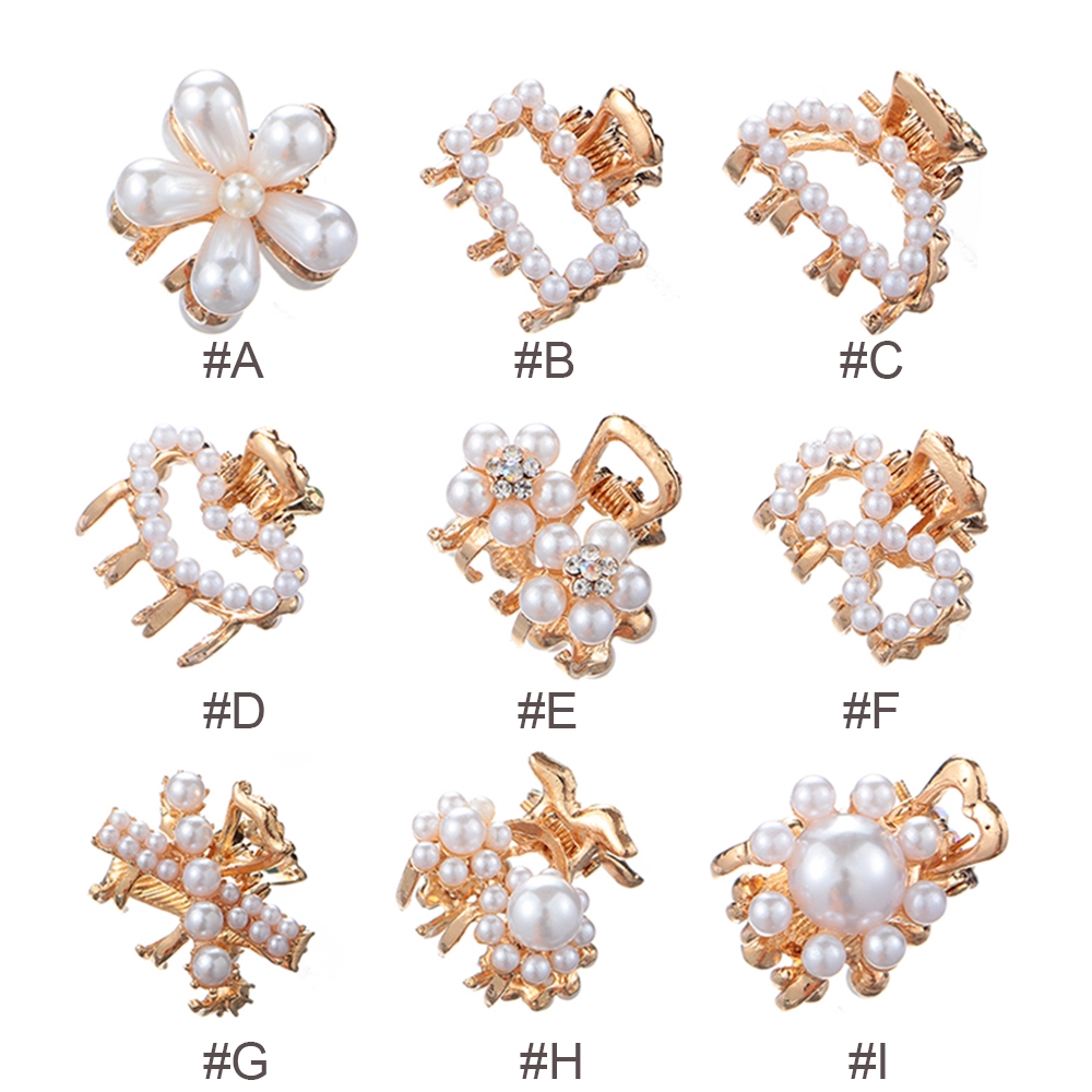 Kẹp tóc càng cua đính ngọc trai xinh xắn cho phái đẹp