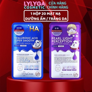 Mặt Nạ Dưỡng Ẩm Dưỡng Trắng Da HA Maycreate Mask Ha 1 HỘP 20 CÁI Nội Địa