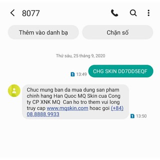Nhân Sâm Thay Da MQ SKIN 80ml