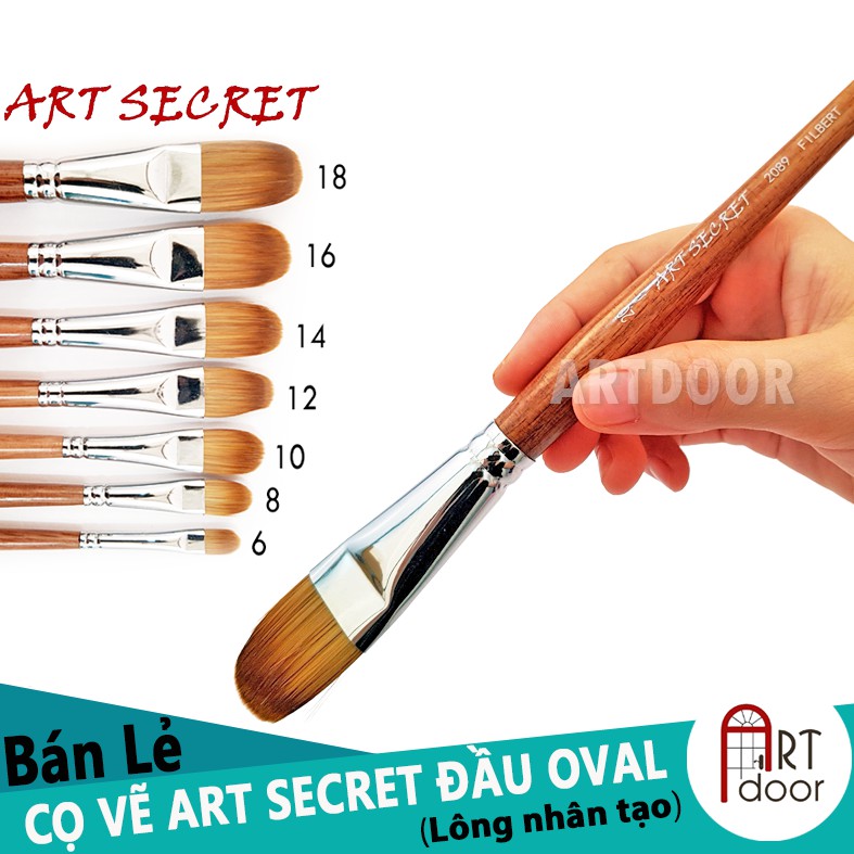 [ARTDOOR] Cọ vẽ ART SECRET đầu Oval (2089FB)