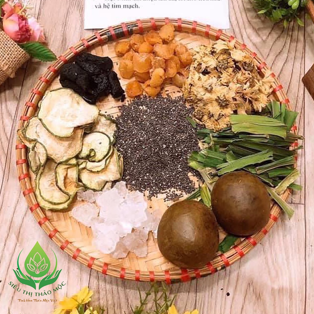 ✅[HÀNG CAO CẤP] Trà Sâm Bí Đao Hạt Chia Set Nấu 13 Vị Thanh Nhiệt Giải Độc Mát Gan