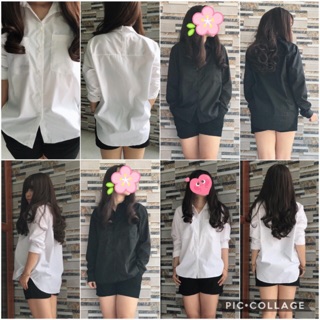 Áo oversize trắng 2 cổ (mới)