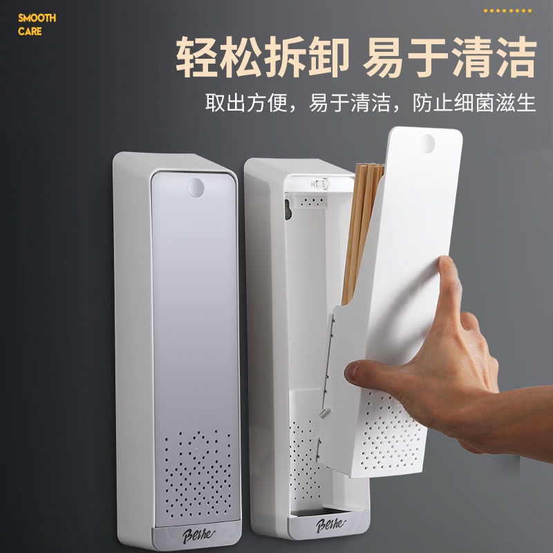 Ống đựng muỗng nĩa gắn tường đơn giản tiện dụng cho nhà bếp