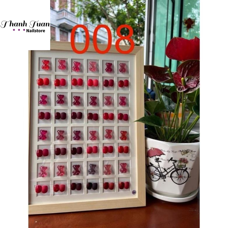 Set sơn gel 24 màu Very Good Nail chính hãng tặng kèm bảng màu gấu cute - Sơn nail cao cấp - Phụ kiện nail