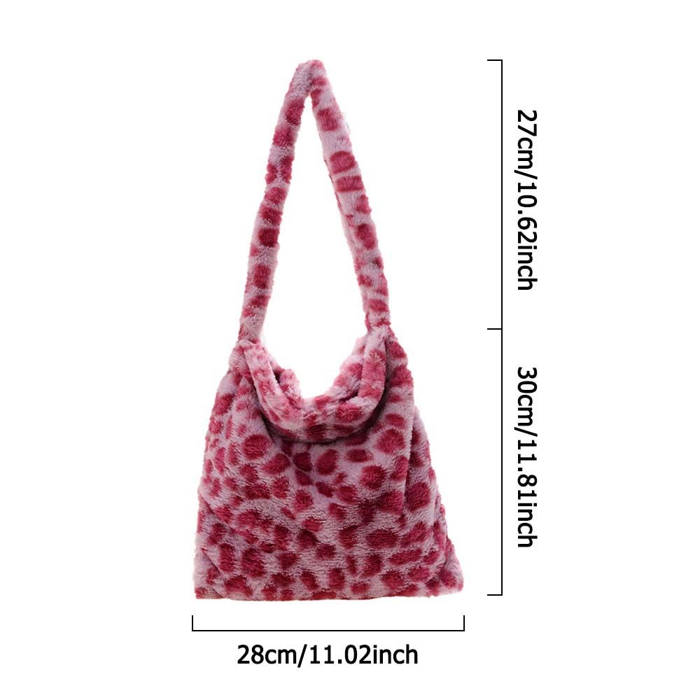 Túi xách vải lông giả nhiều màu sắc thời trang