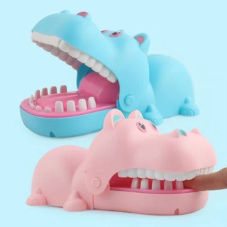 Giá Siêu Rẻ- Đồ chơi Khám răng chú hà mã cute [ loại to có nhạc đèn ]