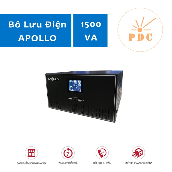 Bộ Lưu Điện Apollo KC1500  12Vdc 1500VA 1000W -