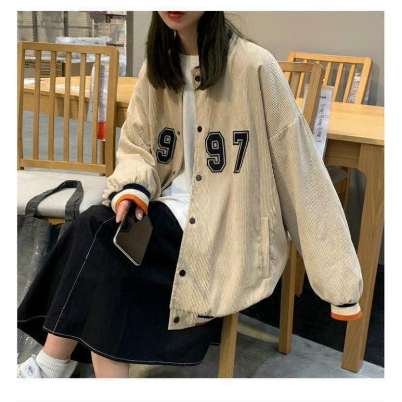 [DEAL] Áo Khoác Kaki Nam Nữ Unisex - Áo Jacket Bombers 1997 Vải Nhung Siêu Hot (KK026)