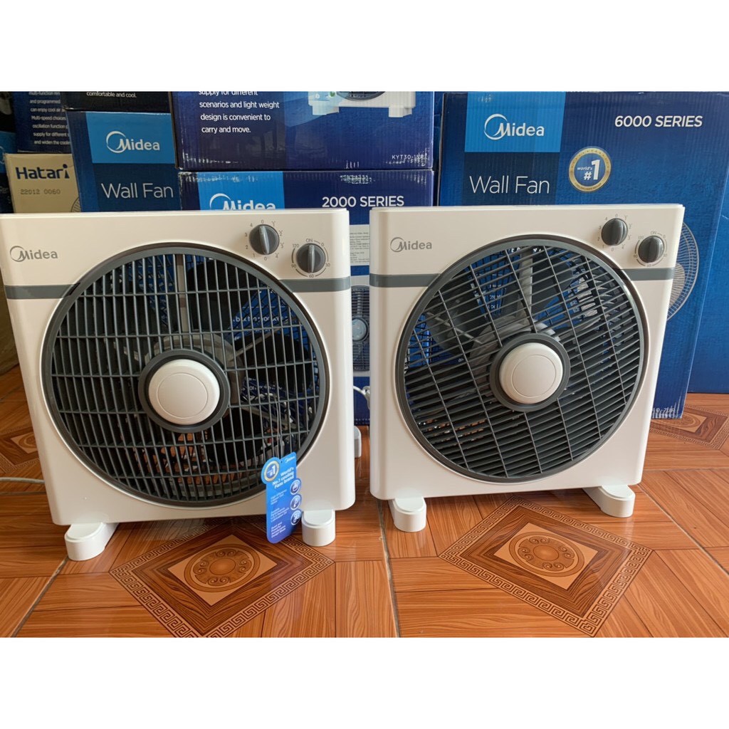 [Chính Hãng] Quạt để bàn hộp vuông tản nhiệt Midea KYT30-15A, lỗi 1 đổi 1, bảo hành 12 tháng, chống lật đổ an toàn