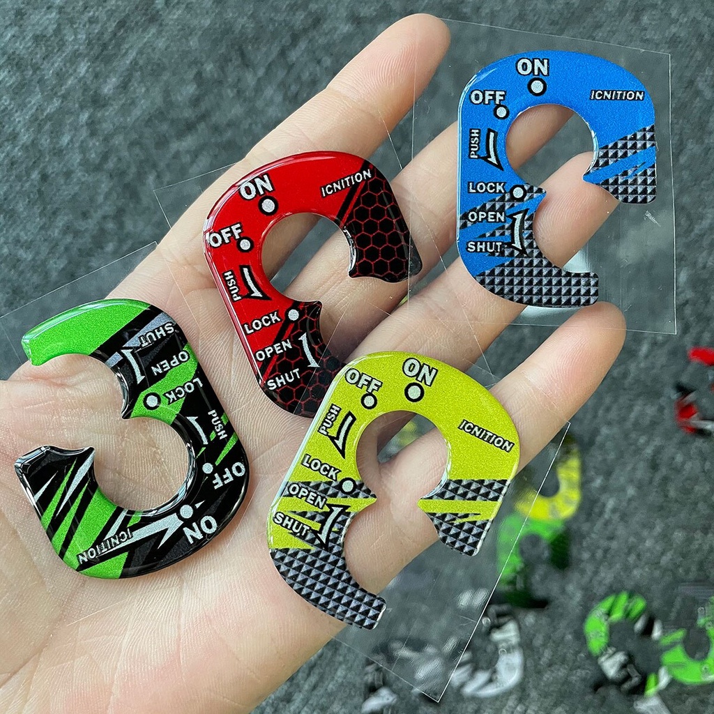 Tem dán ổ khóa xe máy HONDA  Sticker 3D dán trang trí mặt khoá điện xe máy