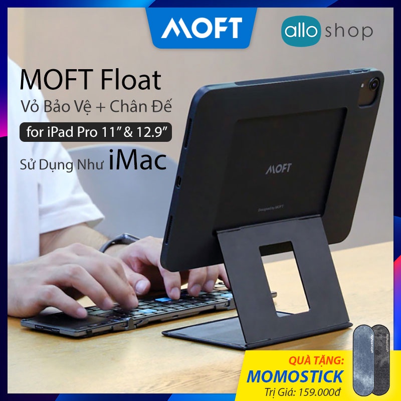 MOFT Float Vỏ Bảo Vệ Đa Năng 2 in 1 Cho iPad Pro 11" & 12.9", Tích Hợp Chân Đế Để Bàn Dùng Như iMac Với Nhiều Góc Nhìn