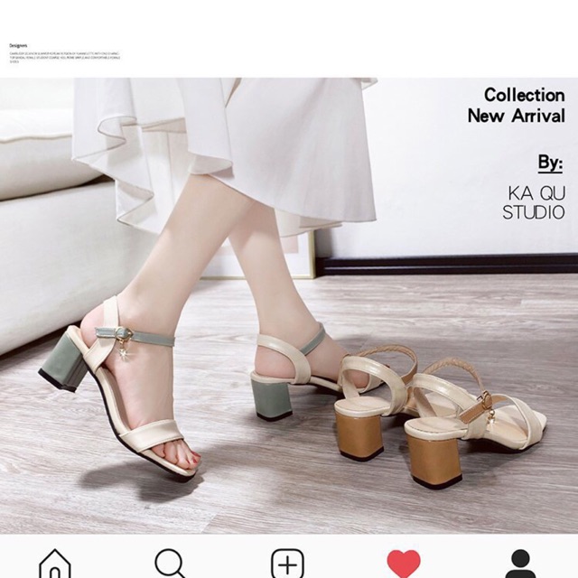 [CÓ SẴN] Sandal đế cao quai ngang
