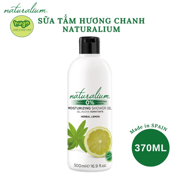 Sữa Tắm Naturalium Thiên Nhiên Hương Chanh Làm Sáng Da  xuất xứ Tây Ban Nha 500ml Hugo Shop