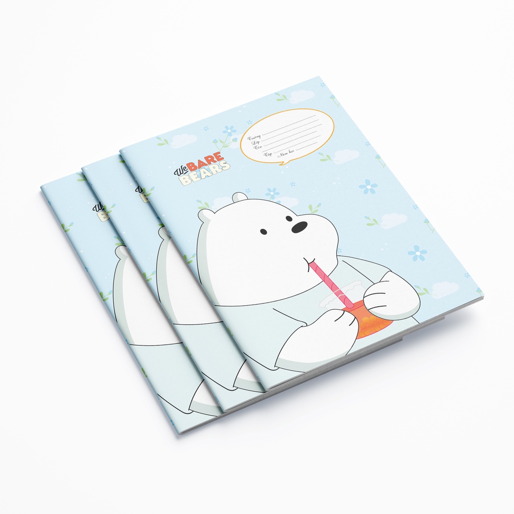 Combo 10 quyển vở 72 trang kẻ ngang Quang Huy Ivory, Vở Vở Học Sinh in hình cá tính Hàn quốc Giá Rẻ